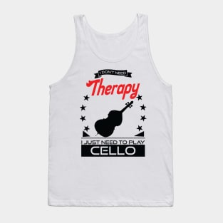 Cello - Better Than Therapy Gift For Cellists Tank Top